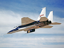 F-15B in flight