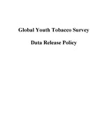 Global Youth Tobacco Survey Data Release Policy; PDF document