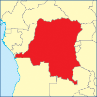 Map of the Demoratic Republic of the Congo