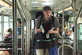 Photo: Metro Transit planner on bus