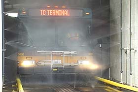 Photo: Metro Bus getting washed