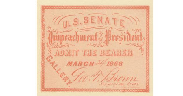 impeachment ticket replica