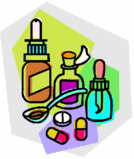 Prescription bottles and pills. - Click to enlarge in new window.