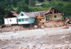 House caught in the floods