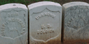 Headstones in the National Cemetery at Andersonville