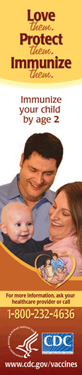 National Infant Immunization Week PSA/Ad in English.