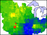 Water Storage Anomalies in Mississippi Basin