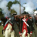 3rd United States Infantry (The Old Guard) performing tactical demonstration on Yorktown Day, the annual event commemorating the American and French victory.