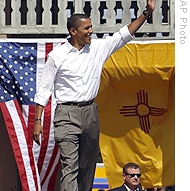 Barack Obama campaigning in New Mexico, 18 Sep 2008