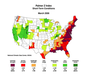 Map showing Palmer Z Index