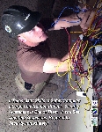 Poster: Electrical Wiring. Slogan: It Takes Many Skills to Safely Complete a Large Construction Project. Security Awareness Is One of Them. If You See Anything Suspicious, Report It to Security Immediately!