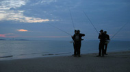 Fishermen fishing in North Carolina