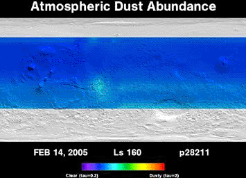 Three Years of Monitoring Mars' Atmospheric Dust (Animation)
