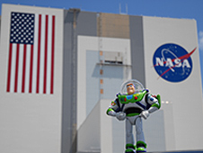 Buzz Lightyear at NASA's Kennedy Space Center