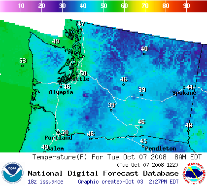 National Digital Forecast Database Image