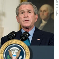 U.S. President George W. Bush speaks regarding the economic rescue plan at the White House in Washington, D.C., 30 Sep 2008