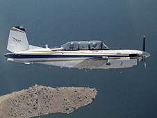 T-34C in flight