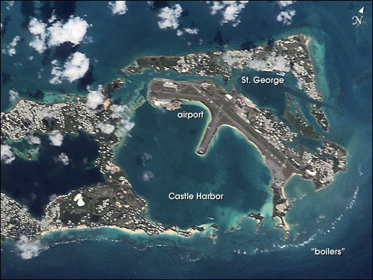 "Boilers" along the southeast coast of Bermuda