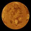 Venus - Computer Simulated Global View Centered at 0 Degrees East Longitude