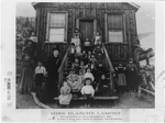 Miss Blanche Lamont with her school at Hecla, Montana, Oct., 1893