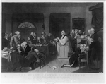 The first prayer in Congress, Sept. 1774, in Carpenter's Hall, Philadelphia.