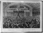 Daniel Webster addressing the United States Senate
  in the great debate on the Constitution and the Union,
  1850.