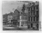 View of the Post Office, City Hall &c taken from the S. W. in Washington St., Boston