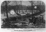 Gallant charge of the 19th Brigade commanded by Col. W. B. Hazen, Gen. Nelson's Division, on field "Shiloh", April 7th, 1862