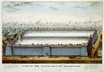 View of the distributing reservoir, on Murray's Hill, city of New York.