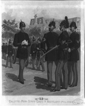 [U.S. Army uniforms]  1888.  Enlisted men.  Staff corps & Artillery.  (Full dress).