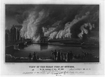 View of the great fire at Oswego. On the morning of July 30th, 1850