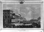 View of the procession in celebration of the admission of California,  Oct. 29th, 1850