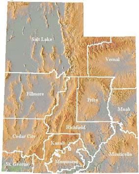 Utah Field Office map