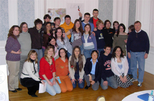 Photo of A-SMYLE 2006-2007 students at their mid-program orientation in Iowa
