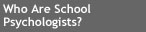 Who Are School Psychologists?