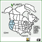 Distribution of Juniperus occidentalis Hook. var. occidentalis. . Image Available. 