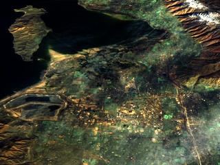 Landsat 7 image of Salt Lake City, 10-19-2000