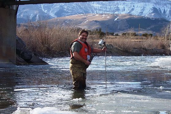 Measuring Teton River picture