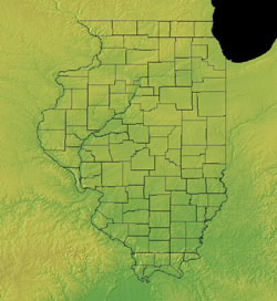 Topographic Map of Illinois