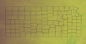 Topographic Map of Kansas
