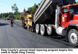 Photo: Paving crew