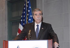 Secretary Gutierrez on the podium
