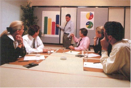 Picture of a group of people in a training class