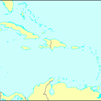 Map of Caribbean