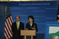 Secretary Chao and James B. Lockhart, Deputy Commissioner of Social Security