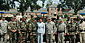 Secretary Chao with members of the National Guard in New Orleans' 5th District.