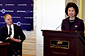 Secretary of Labor Elaine L. Chao and American Enterprise Institute president Chris DeMuth.