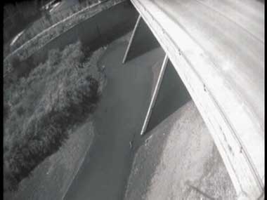 Video stills of water flowing through the creek are updated every minute on the Web