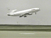 The L-1011 takes off carrying the Pegasus rocket.