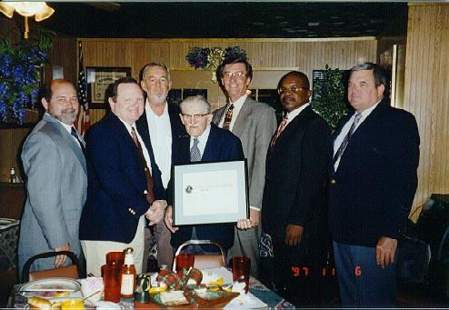 The "John Campanius Holm Award" was awarded to John W. Teeter Jr, from Prescott, Ar. 